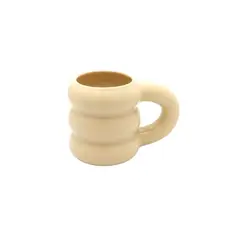 GENERICO - Mug Ondas 400 Ml En Porcelana Color Beige