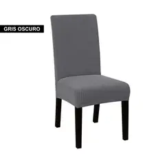 CHINA GLAZE - Protector Fino para Silla Primium gris oscuro juego de 4 forrros