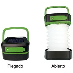 GENERICO - Lámpara Linterna Solar Plegable Recargable Camping Led