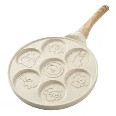 GENERICO - Sartén 7 Mini Pancakes Animales Antiadherente