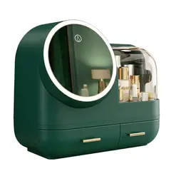 GENERICO - Organizador Maquillaje Espejo Luz Led 3 Tonos Usb