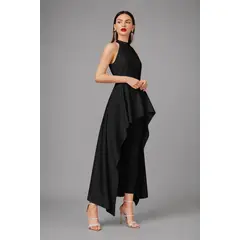 NEGRELI - Conjunto Elegante Asimétrico de Dos Piezas para Mujer