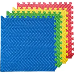 GENERICO - Set Tapetes Foamy Bebé 4 Piezas 60x60 Antigolpes Piso Infantil Seguro Gym Juego y Protección