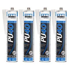 GENERICO - Sellador Poliuretano Pu40 Tekbond 310ml color negro x4und