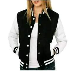 URBAN PLUS - CHAQUETA PARA MUJER Y NIÑA TIPO BEISBOLERA