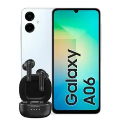 SAMSUNG - Celular A06 4Gb Ram 64Gb 4G Azul Cielo + Obsequio Audifonos Genius