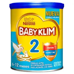 KLIM - FORMULA LACTEA BABY 2 LATA 800 GR
