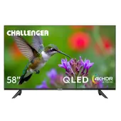 CHALLENGER - Televisor 58 pulgadas QLED 4K Smart 58KG290 BT GOOGLETV T2