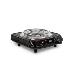 HOME ELEMENTS - Estufa Electrica 1 Puesto 1.000W HE-E1PN-Negro