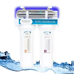 PURIKOR - Purificador Agua 3 Etapas Luz Uv Elimina Olor Sabor