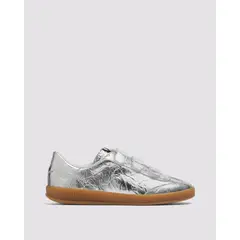 P448 - Tenis monza velcro olisil mujer Plateado F24MONZAVELSIL