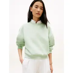TOMMY HILFIGER - Saco verde con logo corp moderno