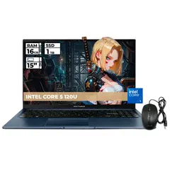 ASUS - PORTATIL INTEL CORE 5-120U 16GB RAM 1TB SSD 15 FHD + MOUSE ORIGINAL