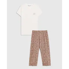 PATPRIMO - Pijama Para Mujer M/C Capri Marca Café #30040320