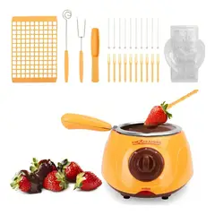 GENERICO - Chocolatera Fondue Maquina Para Derretir Chocolate Mini Color Amarillo
