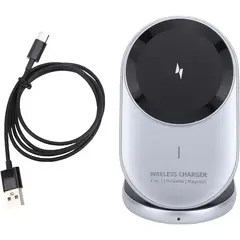 GENERICO - CARGADOR INALAMBRICO CELULAR CARGA RAPIDA RELOJ WATCH PODS AUDIFONOS 3 EN 1
