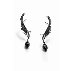 ZYRAL - Aretes Negro Mujer Marca ZARC01-703