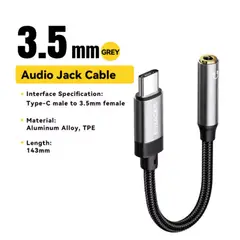 INNOVA - Adaptador Audifono Usb C A Jack 3.5 Mm Galaxy iPad Pro Pixel