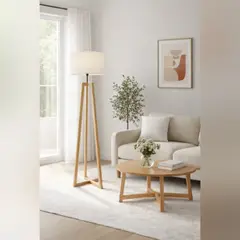 GENERICO - Lámpara De Pie Fokus En madera Color Natural