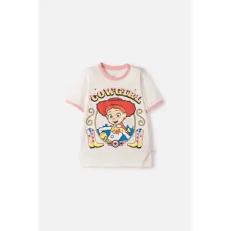 DISNEY - Camiseta de Toy Story manga corta marfil para niña