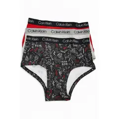 CALVIN KLEIN - Pack multicolor de 3 calzoncillos para niño