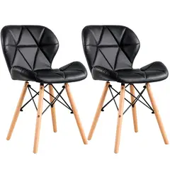 GENERICO - Set X2 Silla Moderna Premium Con Patas De Madera Elegancia, Comodidad y Estilo Para Tu Espacio