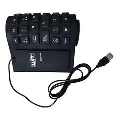 WIT - Teclado Flexible Silicona Portátil Antipolvo Plegable Usb Pc