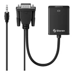 STEREN - Convertidor Vga + Plug 3,5 Mm A Hdmi