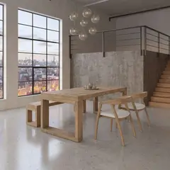 22 GRADOS DECORACION - Juego de comedor Augusta + 2 sillas
