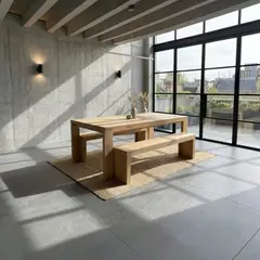 22 GRADOS DECORACION - Mesa comedor Rstone 200cm x 100cm Formica