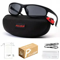 POLASUP - Deportivas lentes de Sol gafas Clásico trabajo al aire libre proteccion uv mujer hombre
