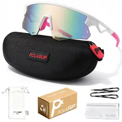 POLASUP - Deportivas lentes de Sol Ciclismo gafas proteccion uv mujer hombre bicicleta maraton