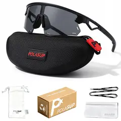 POLASUP - Deportivas lentes de Sol Ciclismo gafas proteccion uv mujer hombre bicicleta maraton