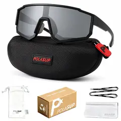 POLASUP - Deportivas lentes de Sol Ciclismo gafas proteccion uv mujer hombre bicicleta maraton