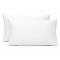 BALI - Fundas de Almohada Blancas Premium 55x75 cm con Embone