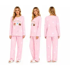 GENERAL - Conjunto De Pijama De Dos Piezas Estampada