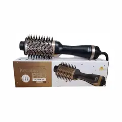 GENERICO - Cepillo Secador De Cabello Keratina 3d Pro Negro