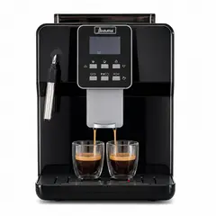 INDUFRIAL - Máquina de Café Espresso IM-A6PB Negra 1.8 L con Molino Integrado y Lanceta de Vapor.