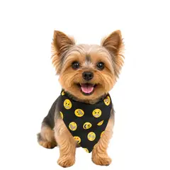 GENERICO - Pañoleta para Perro Gato Estilo Caritas Talla S Antifluido Liviana