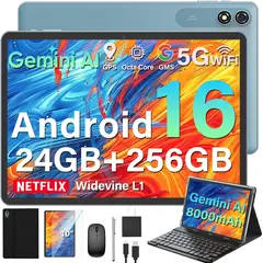 GENERICO - Tableta Android 16 10" 24GB+256GB con Teclado, Mouse y Stylus 2en1
