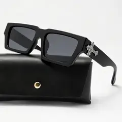 POLASUP - Lentes de Sol Elegante marco metálico clásico de estilo retro proteccion uv mujer hombre