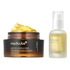 MIXSOON - Bean Essence Serum Vitamina C Cream Coreano