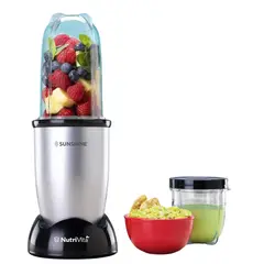 GENERICO - Licuadora Personal 2 En 1 Portatil 450W Acero Inoxidable Batidos Jugos y Molinillo
