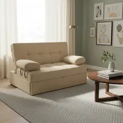 PULLMAN - Sofá Cama Angela Con Brazos Beige