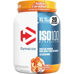 DYMATIZE - ISO 100 20 Servicios Caramelo Salado -