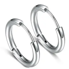 GENERICO - Aretes Candonga Lisa Acero Unisex Tureloj
