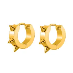 GENERICO - Aretes Candonga Puas Punk Acero Inoxidable Tureloj