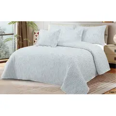 REALTEX - Colcha Real Tex Jacquard Algodón 7369-7 Doble, King.