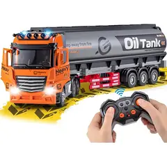 GENERICO - Camión Cisterna RC a Control Remoto 124 Transport Truck Series