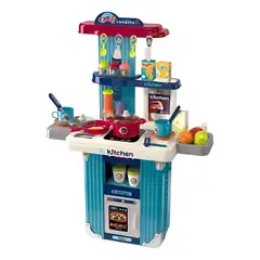 GENERICO - Set Maleta Cocina Infantil Rodachines Portátil Educativa Juguete Cocina